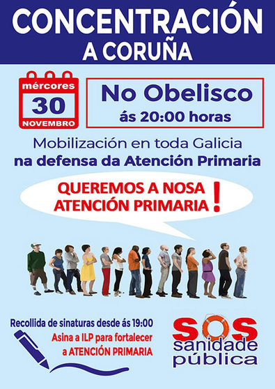 Concentración no Obelisco 30novembro2022_SOS Sanidade Pública