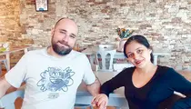 Antonio y Roc&iacute;o en la Taberna O Canteiro Das Ondas
