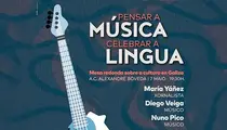 Cartaz Pensar a m&uacute;sica celebrar a lingua