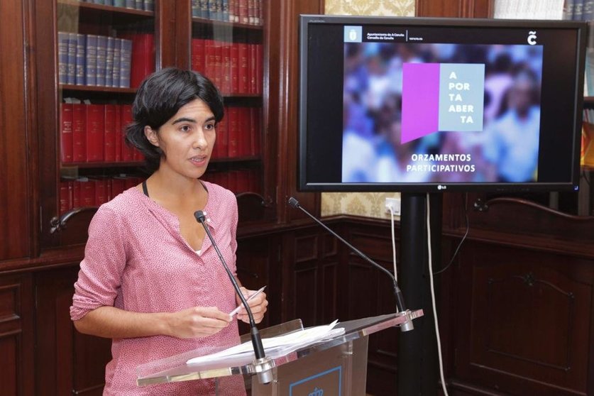 A Concelleira de Participación Ciudadana, Claudia Delso