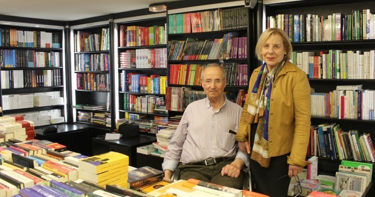 Manuel Couceiro e Consuelo López Grobas fundadores da libraría Couceiro nos Mallos