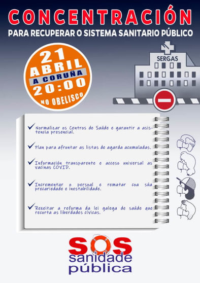 Cartel SOS A Coruña-21 abril