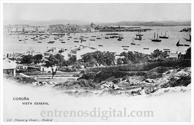 Vista general de Coruña en 1903