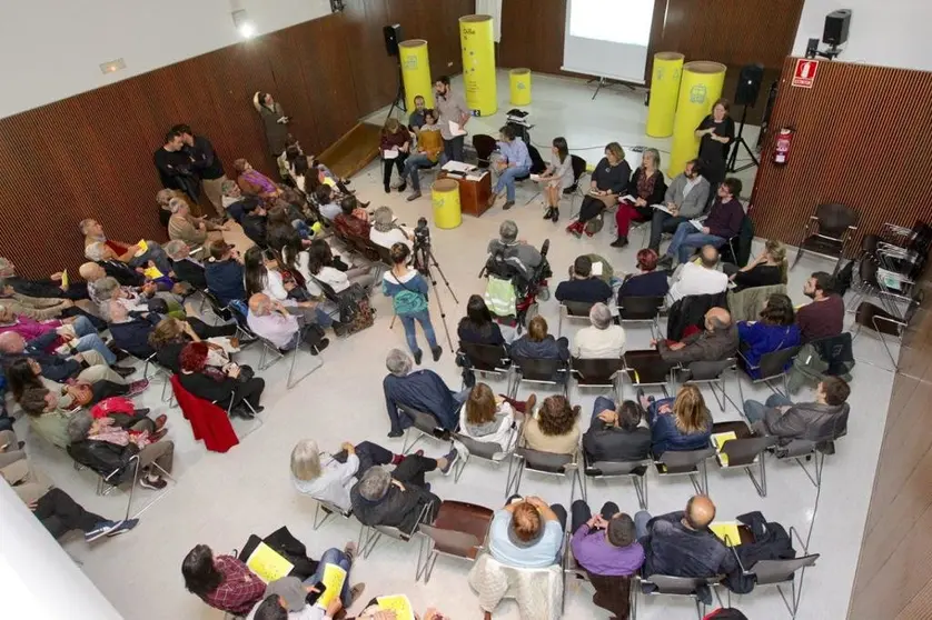 Encuentro 'Dillo ti' en el centro cívico de Monelos, el pasado 5 de noviembre