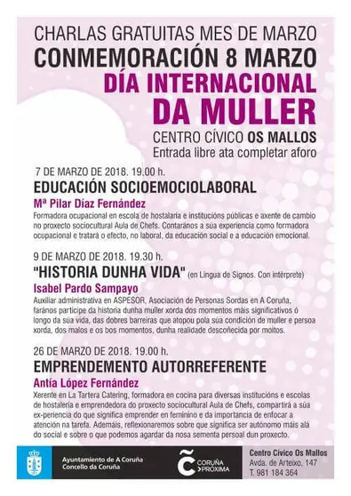 CENTRO CIVICO OS MALLOS _ Cartel 8 de Marzo 2018 V2