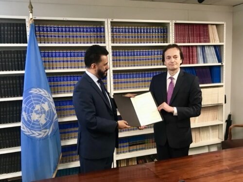 Bolivia entrega su instrumento de ratificación del TPNW, 6 de agosto de 2019