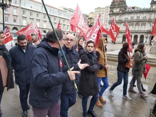 Jorquera e Avia na mobilización dos traballadores de Albada