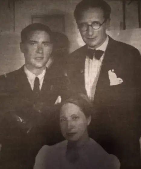 Luís Soto con Virginia Pereira e Castelao