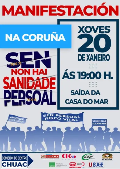 Manifestación "Sen persoal non hai Sanidade"