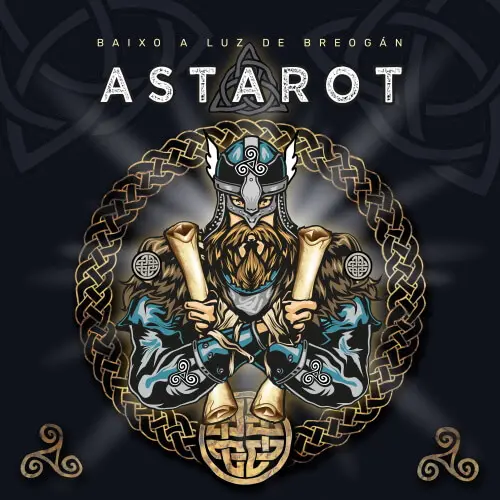 Portada  disco 'Baixo a la luz de Breogán' de ASTAROT