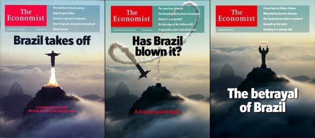 Portadas de The Economist sobre Brasil