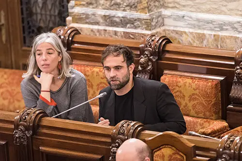 María García e Iago Martínez no pleno extraordinario