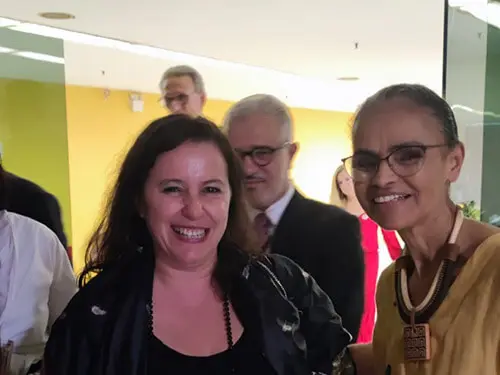 A Miranda con Marina Silva, ministra de medio ambiente