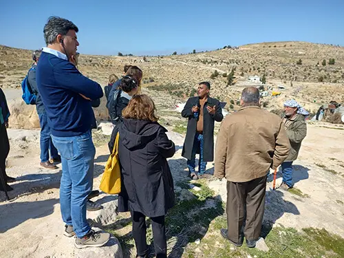 Casares en la misión a Palestina