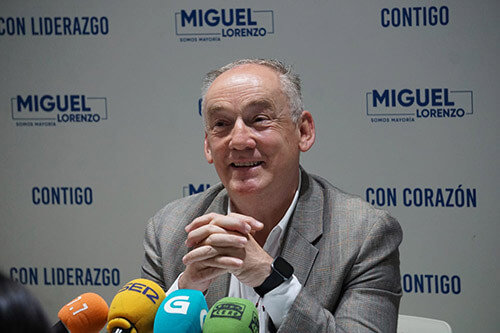 Miguel Lorenzo en la rueda de prensa de valoración de resultados