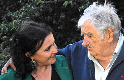 Ana Miranda con Pepe Mujica