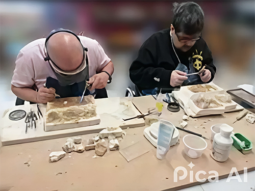 Joyeros trabajando en I-lab