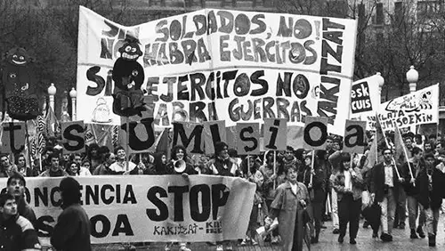 Manifestación por la objeción de conciencia