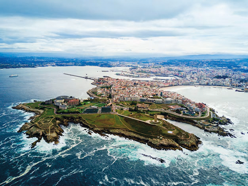A Coru&ntilde;a, vista a&eacute;rea
