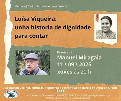 Palestra: "Lu&iacute;sa Viqueira: unha historia de dignidade para contar"