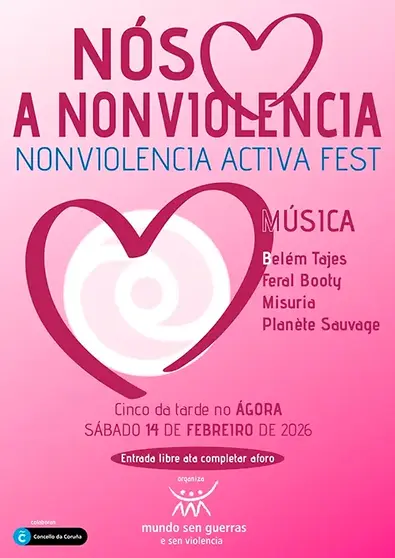 Nonviolencia Activa Fest III Cartel M&uacute;sica