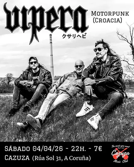 Vipera banda de rock croata en directo concierto Cazusa A Coru&ntilde;a