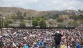 Sanders en un mitin en California