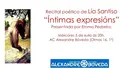 Recital po&eacute;tico de L&iacute;a Santiso