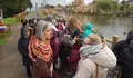 A concelleira Mar&iacute;a Garc&iacute;a, nunha visita &aacute; lagoa de Eir&iacute;s, no marco do programa de educaci&oacute;n ambiental