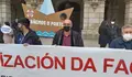 Fran Rei e Francisco Jorquera, na concentraci&oacute;n de Defensa do Com&uacute;n port