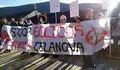 Activistas da plataforma Stop E&oacute;licos Xur&eacute;s Celanova en Laza o pasado d&iacute;a 11