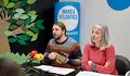 Xan Xove e Mar&iacute;a Garc&iacute;a na rolda de prensa