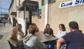 Avia Veira con traballadoras do pol&iacute;gono de Agrela port
