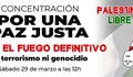 Cartaz Paremos a guerra port