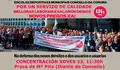 Cartel de concentraci&oacute;n Escolas Municipales