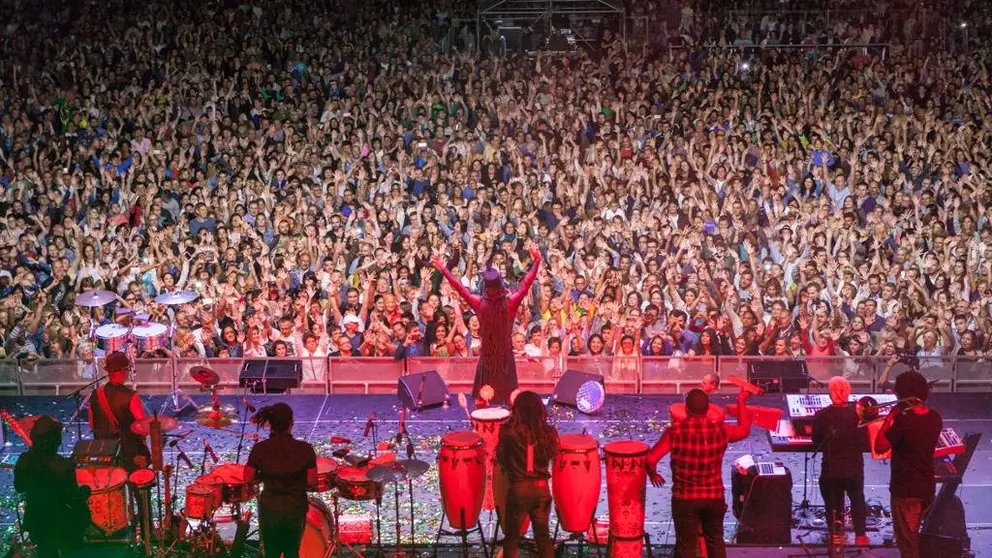 Concierto de Carlinhos Brown en las fiestas de Mar&iacute;a Pita 2016