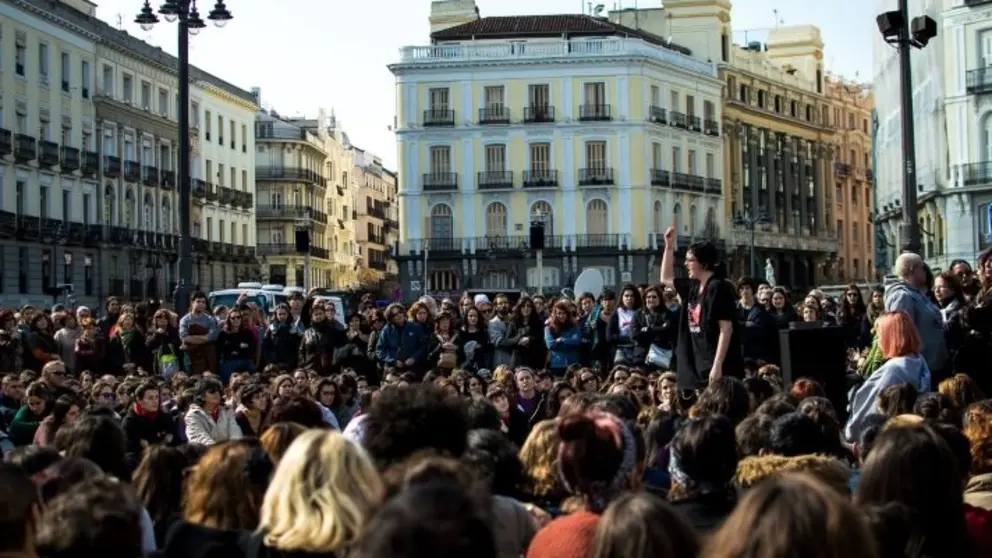 Acampada Puerta del Sol. Asemblea