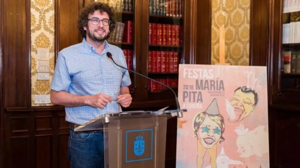 Jos&eacute; Manuel Sande presentou as Festas de Mar&iacute;a Pita 2018