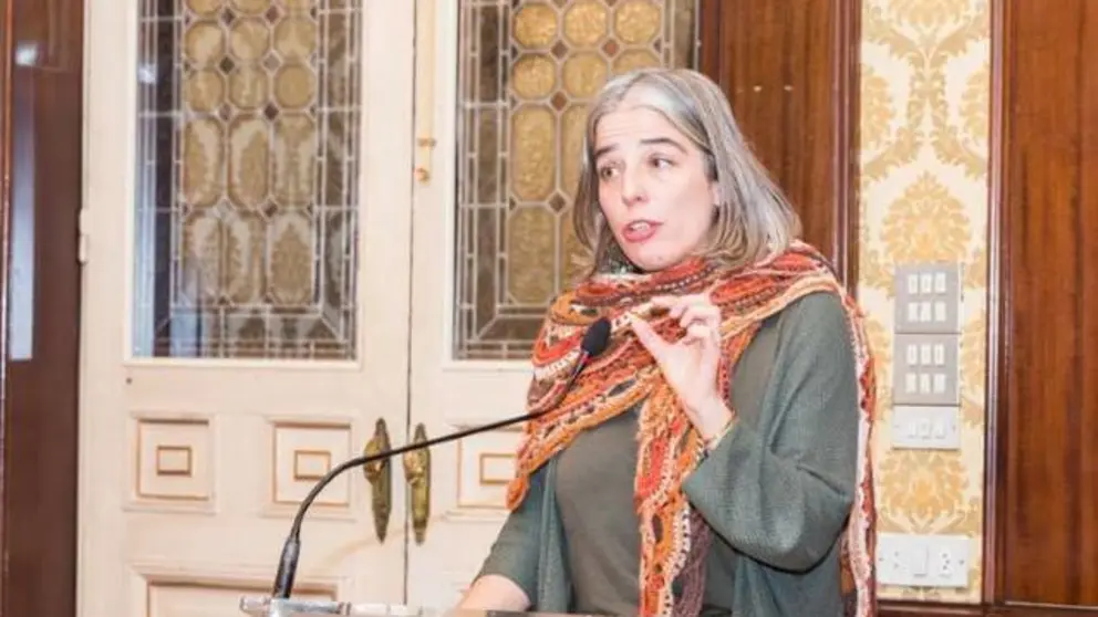 A concelleira de Medio Ambiente, Mar&iacute;a Garc&iacute;a port