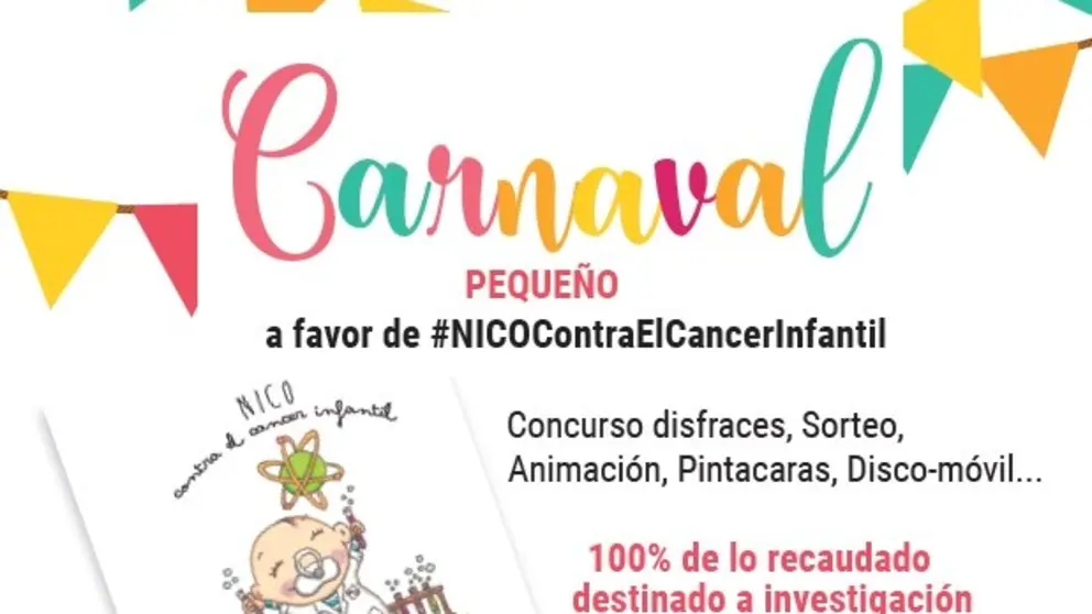 Cartaz Nico contra el c&aacute;ncer infantilport