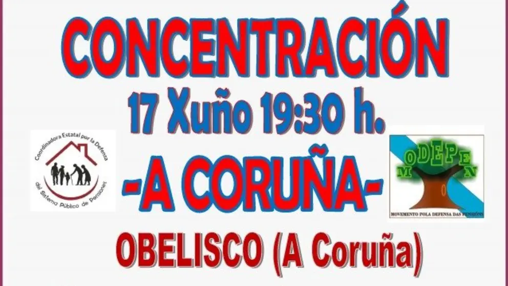 cartel 17 junio A Coru&ntilde;a PORT