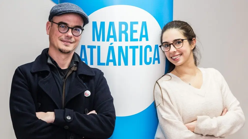 Diego Jim&eacute;nez e In&eacute;s Cebreiro compartir&aacute;n a portavoc&iacute;a paritaria da Coordinadora da Marea Atl&aacute;ntica.