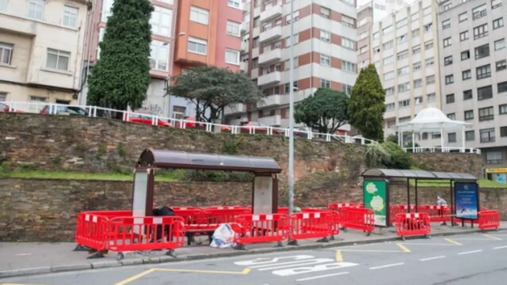 Obras elevador Os Castros  port