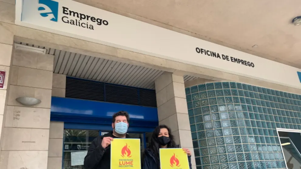 Presentaci&oacute;n da campa&ntilde;a de emprego de Galiza Nova o pasado 30 de marzo port