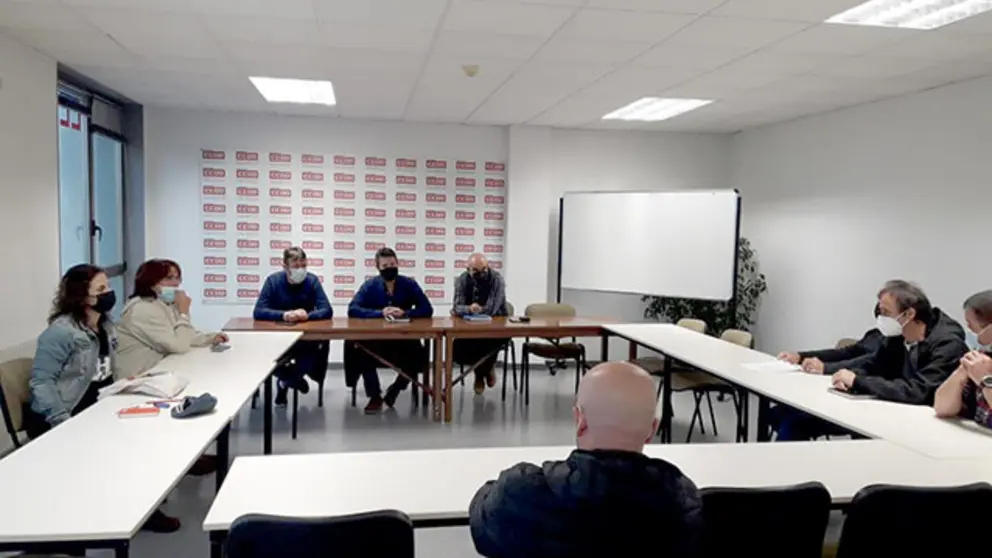 Reuni&oacute;n de Unidas Podemos co Comit&eacute; de Empresa de Alu Ib&eacute;rica