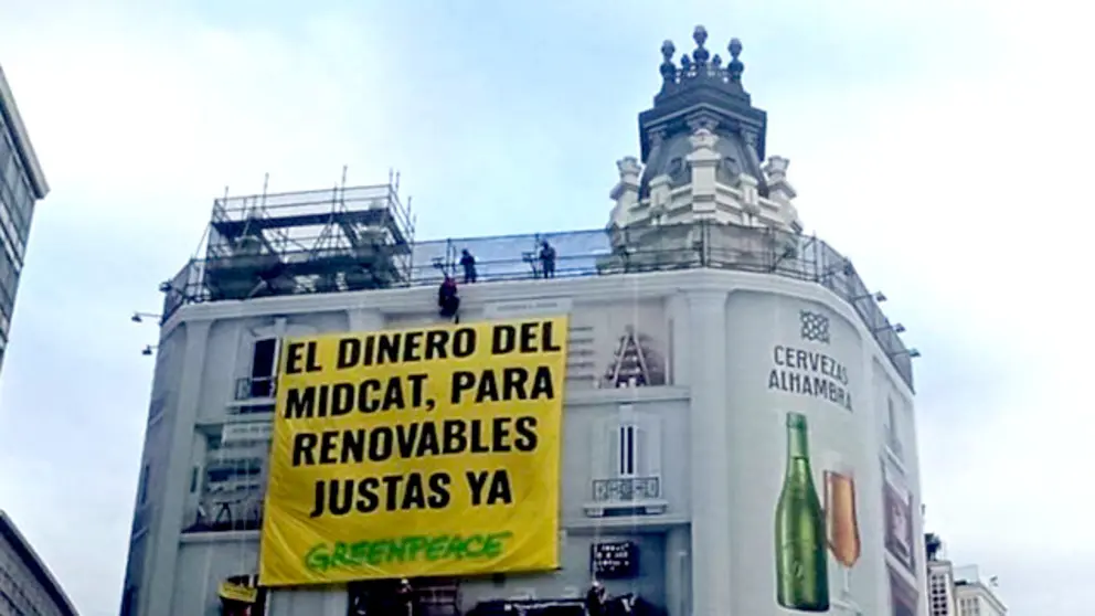 Acci&oacute;n de Greenpeace en A Coru&ntilde;a