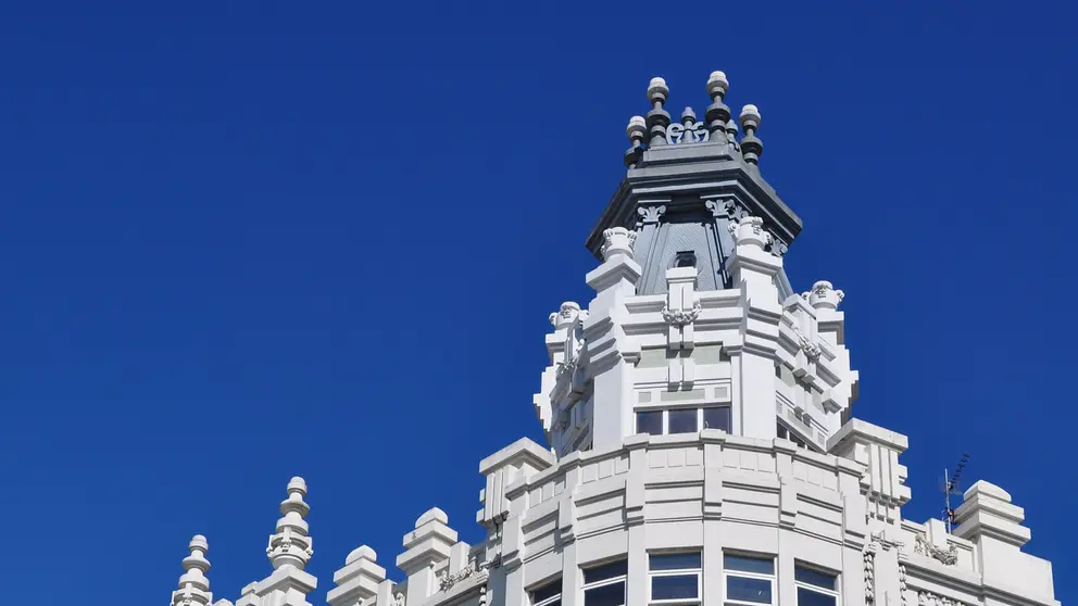 Casa Molina (1915), paseo de la Darsena, La Corogne, Galice, Espagne. Imagen de Bernard Blanc port