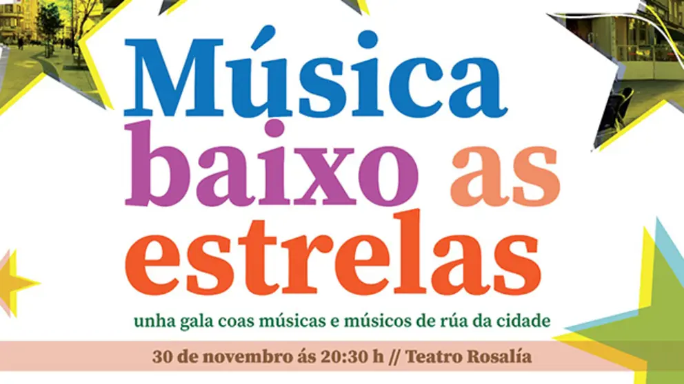 M&uacute;sica baixo as estrelas port
