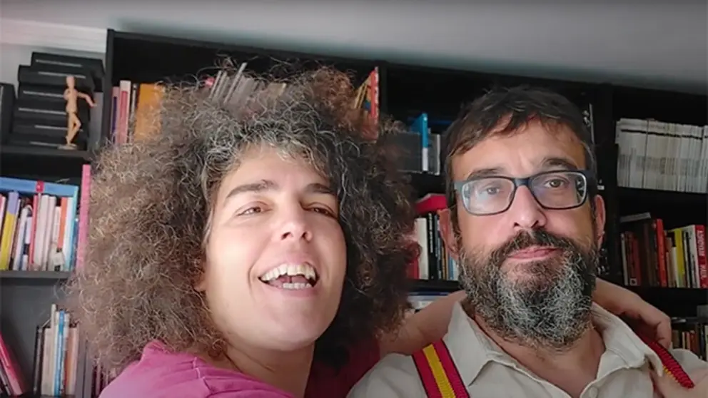 Esther F. Carrodeguas e Xavier Casti&ntilde;eira port