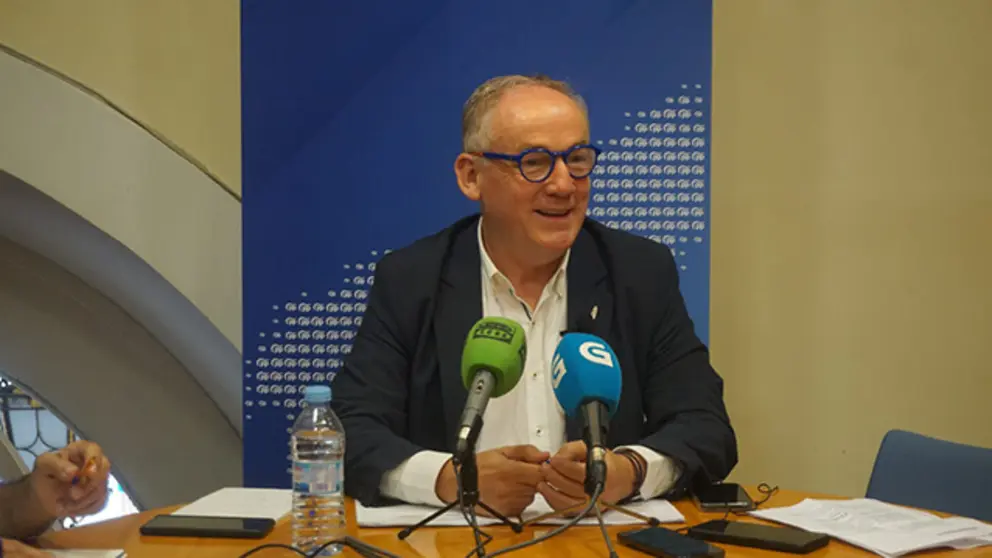 Miguel Lorenzo en la rueda de prensa